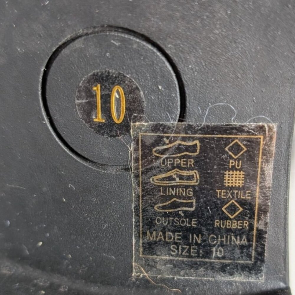 Azalea Wang Y2K Platform Boots Patent Leather Combat Sparkle Womens Size 10 - Picture 3 of 9